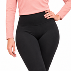 Leggings Térmicos Afelpados para Mujer Unitalla Pretina Alta Negro