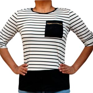 Blusa Eliel Azul Negro