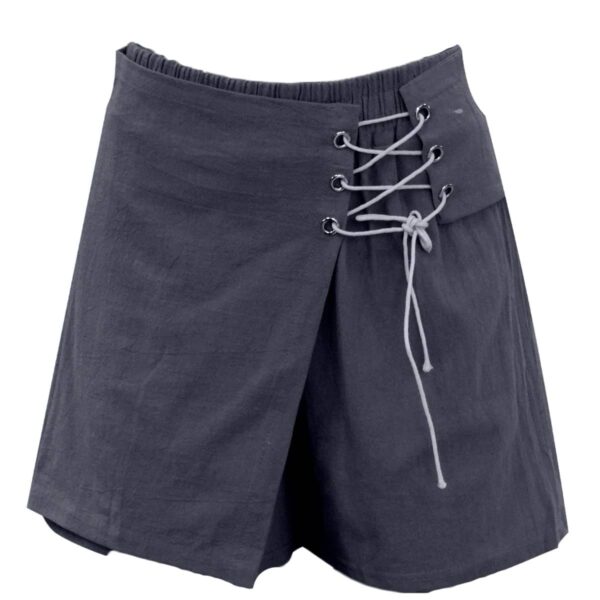 Falda Short Unitalla Strech Ajustable 2 en 1 Gris