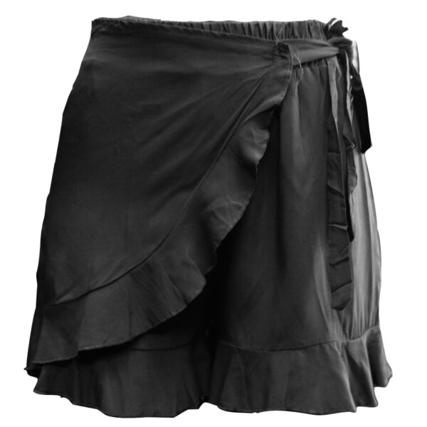 Falda Short Unitalla Strech Ajustable 2 En 1 Negro