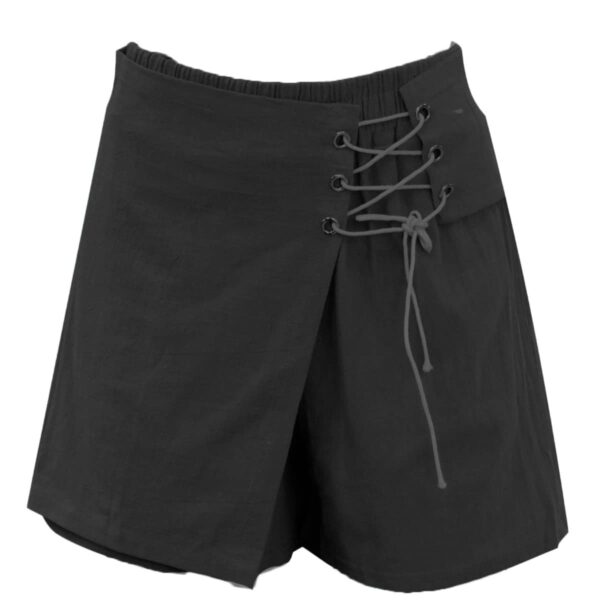 Falda Short Unitalla Strech Ajustable 2 en 1 Negro