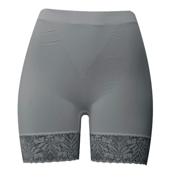 Short Licra Encaje Dama Unitalla Gris Claro