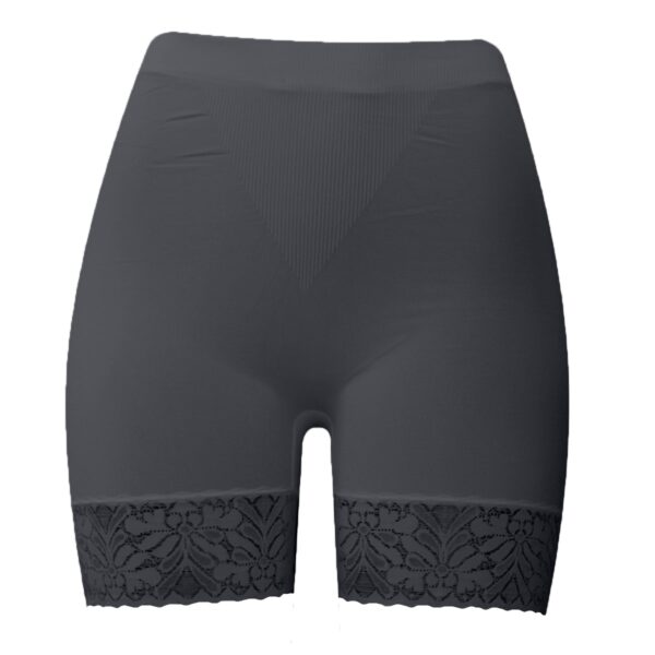 Short Licra Encaje Dama Unitalla Gris Oscuro