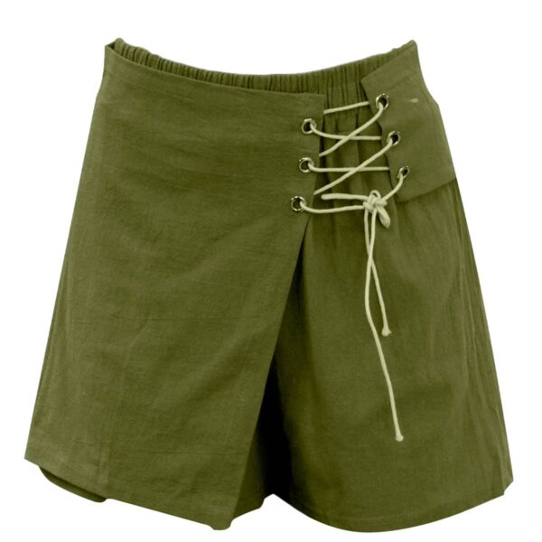 Falda Short Unitalla Strech Ajustable 2 en 1 Militar