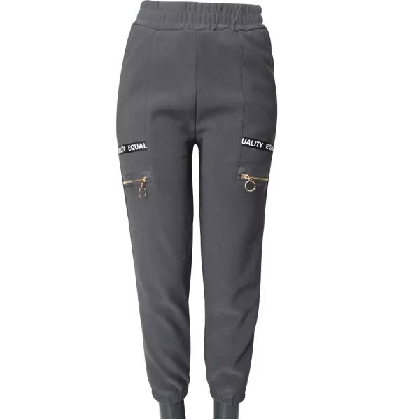 Pantalon Peludo Unitalla Otoño Invierno Gris