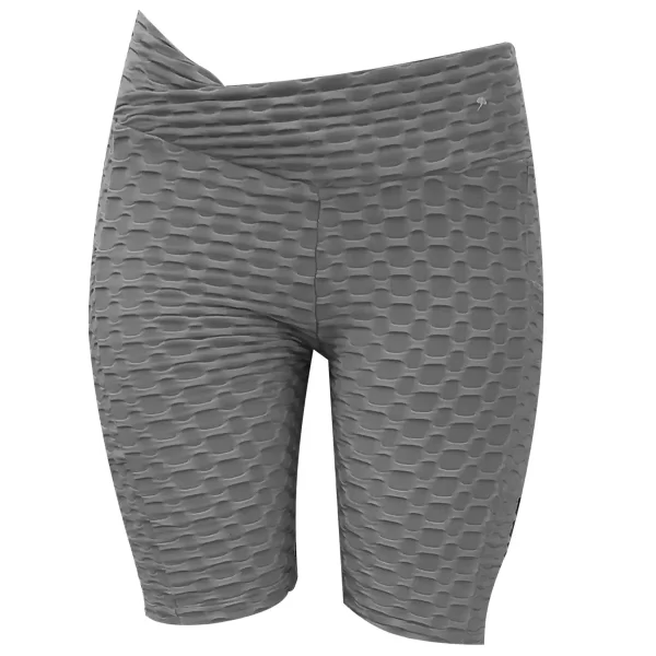 Short Licra Deportiva Gym Levanta Pompa Gris